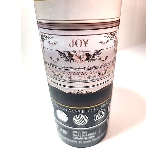 NEW Redesign Sparkle & Joy Furniture Transfer Christmas Floral RETIRED Pastel - Picture 3 of 9